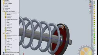 animacion de resorte con Solidworks [upl. by Eniamsaj892]