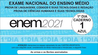 Questão 45 ENEM 2021 1ª aplicação Considerandose o contexto o gênero e o públicoalvo [upl. by Omiseno135]