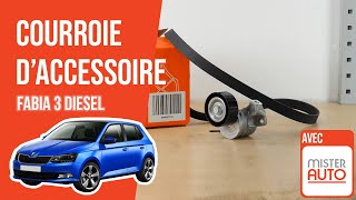 Changer la Courroie dAccessoire Fabia 3 14 TDI 🚗 [upl. by Sido]