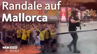 Ausschreitungen auf Mallorca AachenFans randalieren auf Schinkenstraße  WDR Aktuelle Stunde [upl. by Irim]