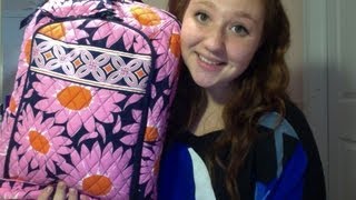 Vera Bradley Laptop Backpack Review [upl. by Adnaloj]