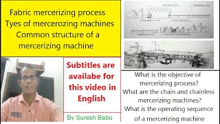 Mercerization process l Types of mercerizing machines l Common structure and working principle [upl. by Hogle122]