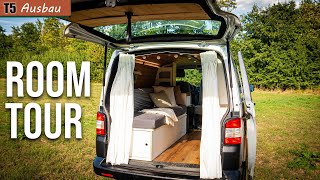 Wunderschöner VW Bulli T5 Camper Ausbau  Van Room Tour [upl. by Akenn767]