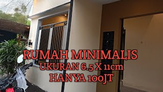 Rumah minimalis tipe 65 x 11 cm hanya 100jt [upl. by Slotnick854]