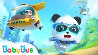 Super Panda Rescue Team Action  BabyBus City Hero  BabyBus Cartoon for Kids [upl. by Ahsiyt]