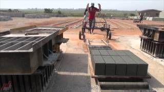 2014 GHANA CONCRETE BLOCK PAVER MACHINE [upl. by Torrell452]