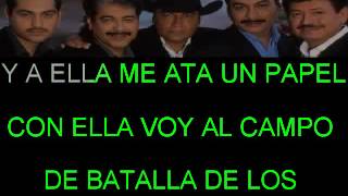 INFIEL POR AMOR TIGRES DEL NORTE KARAOKE [upl. by Yrbua892]