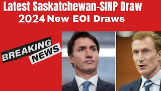 Latest SaskatchewanSINP Draw 2024  New EOI Draws [upl. by Som]