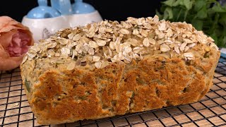 Rezept einfachste Haferflockenbrot ohne Hefe Mehl Alles was Sie für gesundes Frühstück brauchen [upl. by Ranchod]