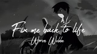 Woren Webbe  Fix Me Back To Life  English Sad Song  Broken Because of You  New Sad song 2024 [upl. by Tamah]