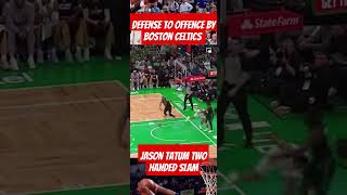 DEFENSE TO OFFENSE BY BOSTON CELTICS richantv highlights nbahighlights fypシ [upl. by Bridwell]