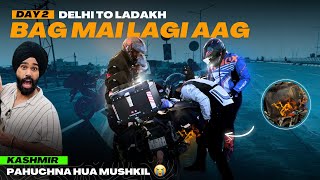 Splendor leke Kashmir pahuchna ho gya Mushkil 😭 Side Bag mai aag lag gayi 😰 kapde jal gye sare Ep02 [upl. by Selby]