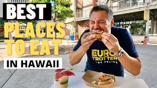 1 BEST PLACES TO EAT IN HAWAII  Honolulu Hawaii Travel Vlog [upl. by Gnilyam]