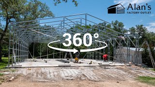 360° Timelapse Watch Your 40x40 Building Come to Life [upl. by Yelsiap]