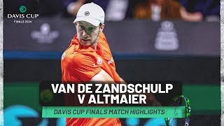 Botic Van De Zandschulp v Daniel Altmaier Highlights  Netherlands v Germany  Davis Cup Finals 2024 [upl. by Edelson]