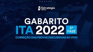 Gabarito ITA 2022 2ª fase correção de prova ao vivo Física e Redação [upl. by Ayoted]