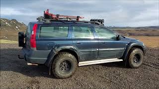 Volco XC70 5quot lifted driving in Iceland Volvo offroad DDrive [upl. by Airednaxela344]