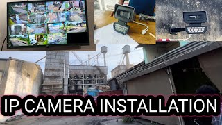 IP camera Installation dailyvlog viralvideo cctvcamera [upl. by Aibonez]