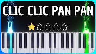 Yanns  Clic Clin Pan Pan  Easy Piano Tutorial  Sheet Music [upl. by Eelac804]