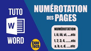 Comment insérer des numéros de pages différents dans un document Word [upl. by Gaskill]