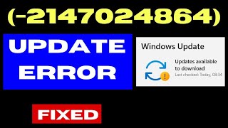 2147024864 Update Error Code on Windows 11  10 Fixed [upl. by Esdnyl722]