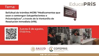 MCRS quotMedicamentos que sean o contengan Estupefacientes o Psicotrópicosquot a través de VRI [upl. by Forsta]