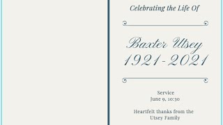 Celebration of life for Baxter Utsey [upl. by Eibrad]