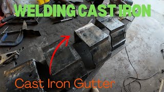 9 How to Weld Cast Iron  Making amp welding cast iron Guttering Joints [upl. by Enahsed]