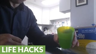 How to make a spillproof cup for children [upl. by Ahsilahs]