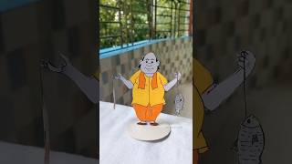 Gopal Bhar craft  DIY Gopal Bhar cartoon craft shorts diy craft love youtubeshorts art [upl. by Nicki]