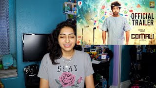 Comali  Official Trailer REACTION Tamil  Jayam Ravi Kajal Aggarwal  Hiphop Tamizha [upl. by Eboh]