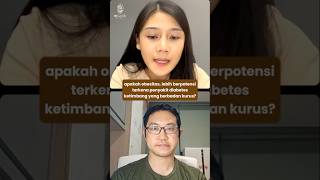 Obesitas bisa jadi faktor penyebab diabetes simak pejelasannya yaa Shorts mGanik Diabetes [upl. by Aihsein403]