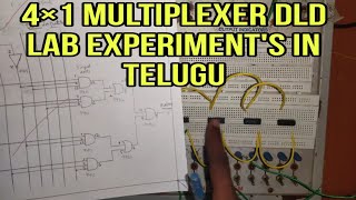 How To Do 4x1 Multiplexer MUX experiment in a Digital Logic Design DLD lab DLD lab Experiments [upl. by Metzger]