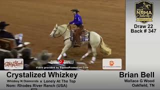 🥇 Champion NRHA Futurity 2023 Brian Bell amp Crystalized Whizkey First Ride 225½ [upl. by Teodor]