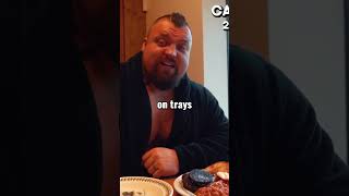 Eddie Hall Eats His Worlds Strongest Man Diet Breakfast [upl. by Oaoj59]