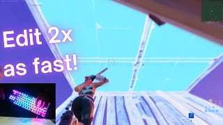 The NEW secret to fast editing in Fortnite [upl. by Drawyeh]