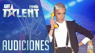 El mago glam  Audiciones 3  Got Talent España 2016 [upl. by Amikahs]