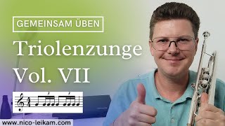 Triolenzunge gemeinsam trainieren  Dreifacher Zungenanstoß  Tonleiter und Dreiklang 🎺 [upl. by Buddie]