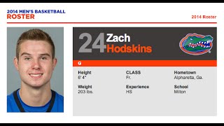 Zach Hodskins Onehanded basketball player debuts for Florida Gators [upl. by Akemal]