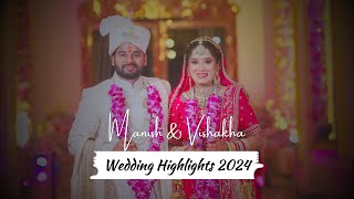 Best Indian Wedding Highlight 2024  Manish amp Vishakha  Total Media Films [upl. by Inaluiak]