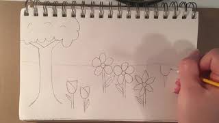 How to Draw a Garden [upl. by Rehpotsyrhc901]