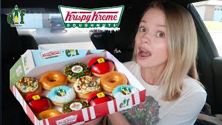 NEW KRISPY KREME elf collection  buddy makes breakfast Santa belly buddy snow globe [upl. by Nnaeilsel]