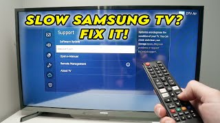 How to Fix Slow Samsung Smart TV Laggy and Non Responsive [upl. by Ecinereb55]