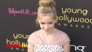 Kiernan Shipka at 14th Annual Young Hollywood Awards  Maximo TV Red Carpet Video [upl. by Conley]