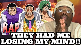 Kizaru Fujitora amp Ryokugyu Rap  Admirals IShwabadi ft rustage ConnorQuestMusic REACTION [upl. by Mildrid]