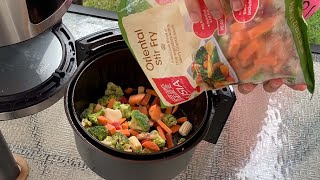 Air Fryer Frozen Vegetables  How To Cook Frozen Mixed Stir Fry Vegetables In The Air Fryer [upl. by Bernt]