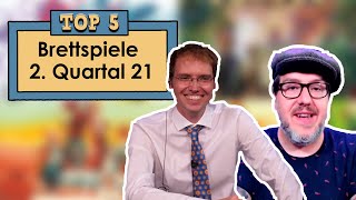 Top 5 Brettspiele  2 Quartal 2021 [upl. by Aitram]