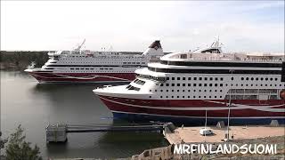 Viking Cinderella amp Grace In Mariehamn 12 April 2024 Åland Viking Line [upl. by Elia260]