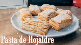 PASTA DE HOJALDRE FACIL Y RAPIDA 🥐 RECETA DESDE CERO [upl. by Felizio]