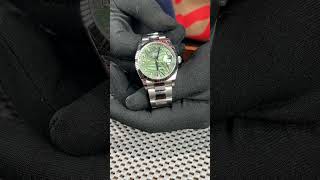 Rolex Datejust 36mm Olive Green Palm Diamond Dial Mens Watch 126234 Review  SwissWatchExpo [upl. by Dijam]